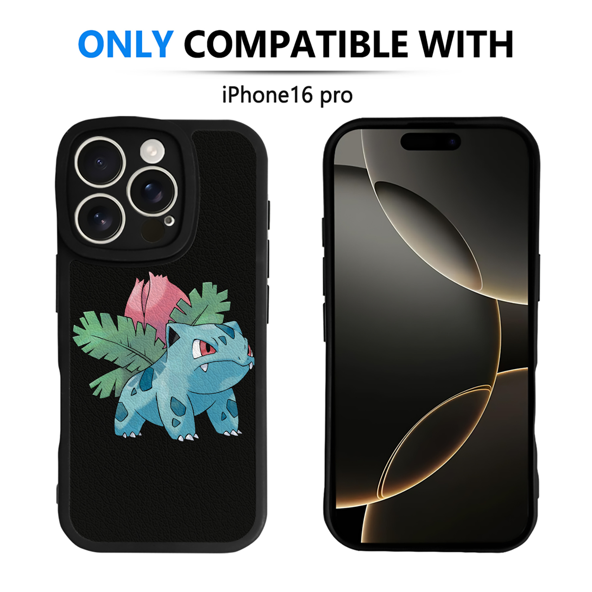 （画像用） ポケットモンスター Pokémon 【iPhone 16シリーズ対応】シリコンスマホケース（レザー調） 材質：シリコン